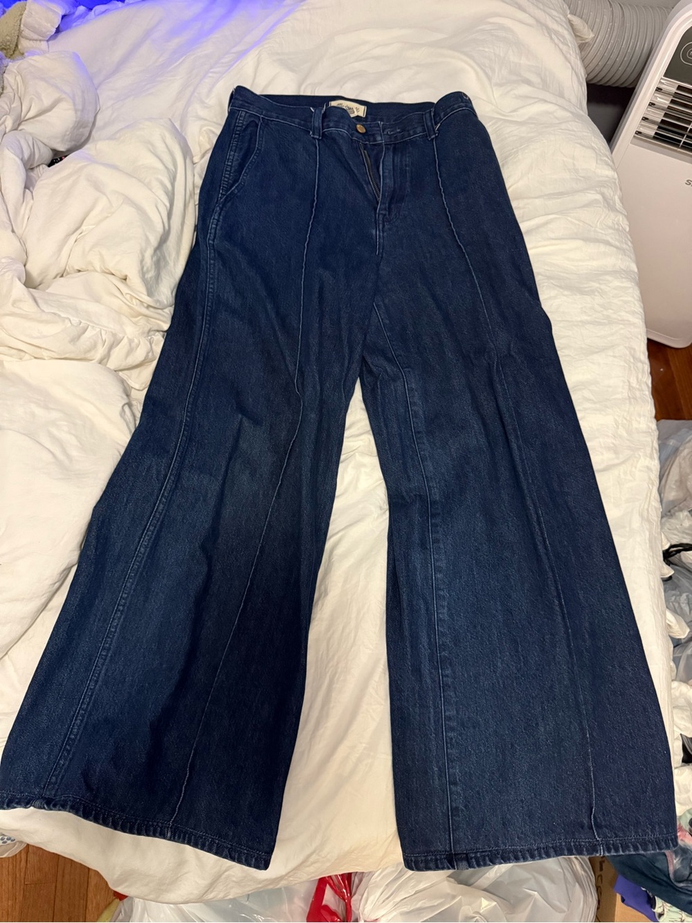 Madewell Dark Indigo Wide-Leg Jeans